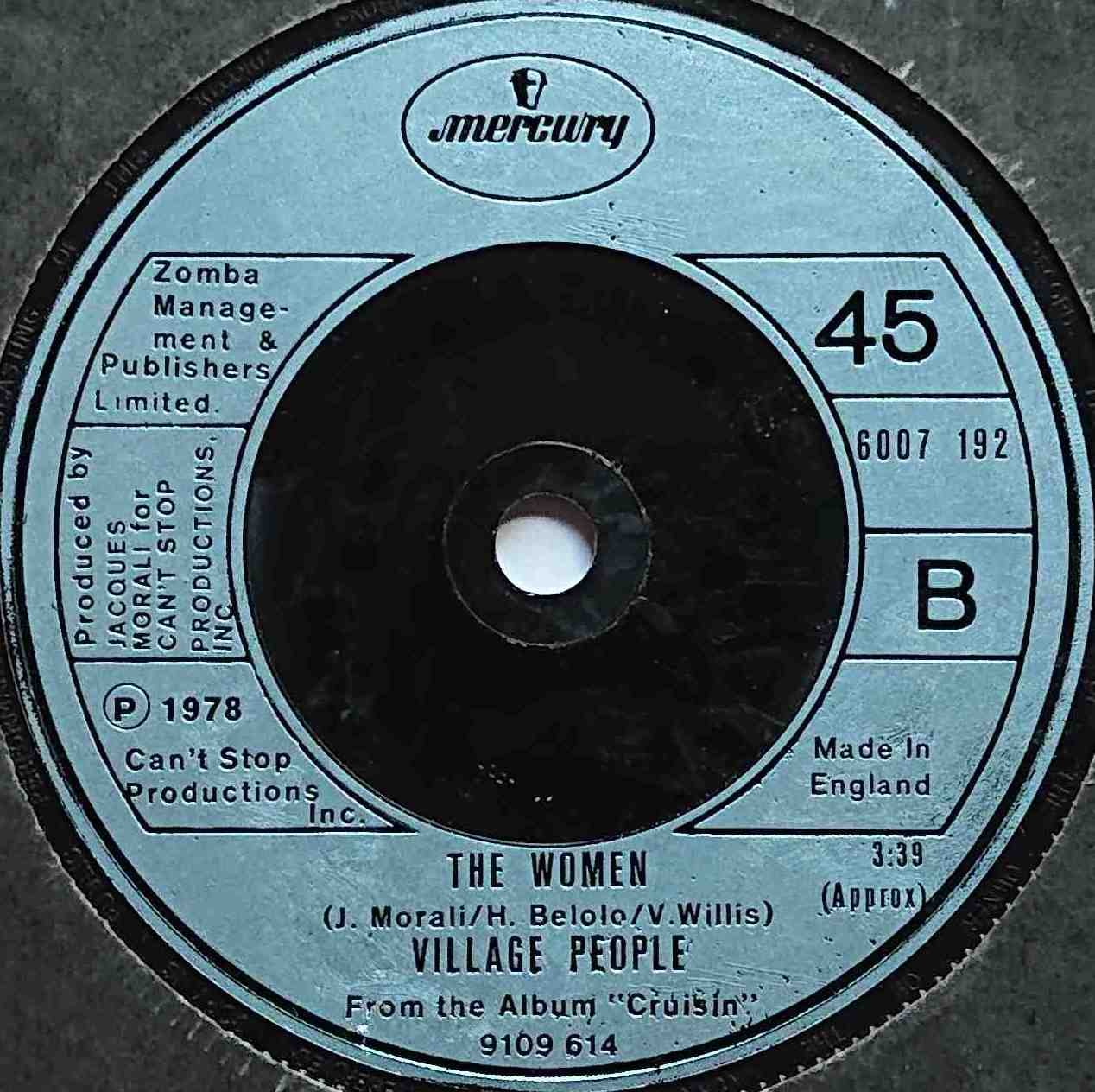 6007 192 Y. M. C. A. Village People  Label